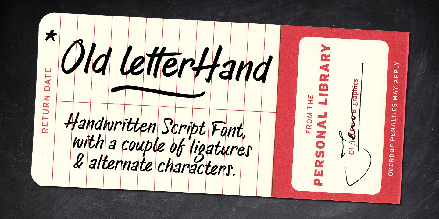 Шрифт Old Letterhand